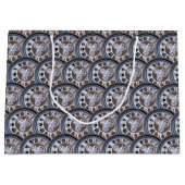 ローマ数字ヴィンテージギア時計 ラージペーパーバッグ (正面)