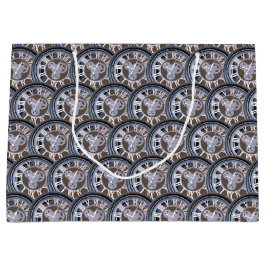 ローマ数字ヴィンテージギア時計 ラージペーパーバッグ