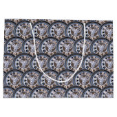 ローマ数字ヴィンテージギア時計 ラージペーパーバッグ (裏面)