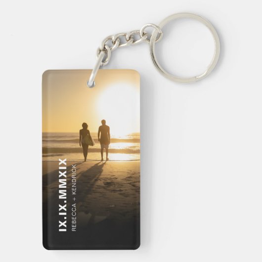 ローマ数字記念日スペシャル日付誕生日 キーホルダー (裏面)