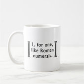 ローマ数字 コーヒーマグカップ (左)