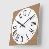 ローマ数字 スクエア壁時計 (傾斜)