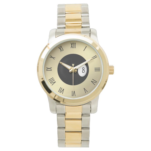 ローマ数字（8ボール） 腕時計 (正面)