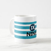 ローマ数字： 9マグカップ コーヒーマグカップ (正面左)