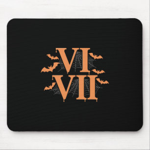 ローマ数字 Vi Vii 67 ミーム Gen Alpha ハロウィン  マウスパッド