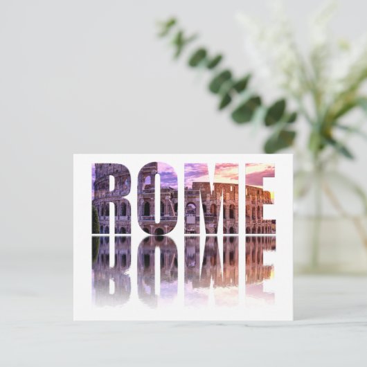 ローマ文字土産 ポストカード (スタンド正面)