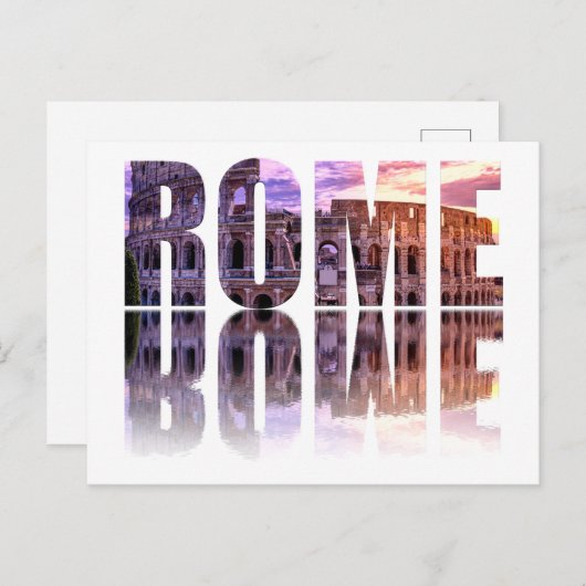 ローマ文字土産 ポストカード (正面/裏面)