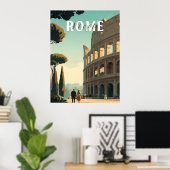 ローマ旅行のポスター – Colosseum Wall Art ポスター (ホームオフィス)