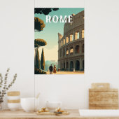 ローマ旅行のポスター – Colosseum Wall Art ポスター (キッチン)