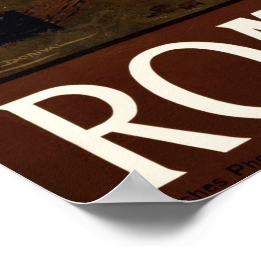 ローマ旅行ポスター ポスター (角)