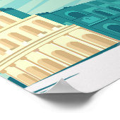 ローマ旅行ポスター、ローマプリント、ローマ旅行プリント、 ポスター (角)