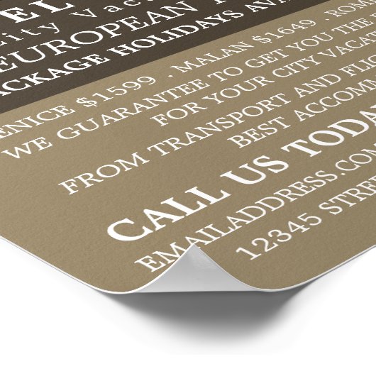 ローマ旅行代理店コロッセオ広告ム ポスター (角)