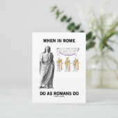 ローマ時代はローマ時代と同じ（トガの服） ポストカード (スタンド正面)