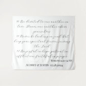 ローマ書12:10-12 ウェディングバックドロップバナー タペストリー (正面(横))