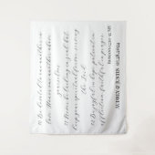 ローマ書12:10-12 ウェディングバックドロップバナー タペストリー (正面)