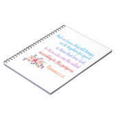 ローマ書8章 聖書名言デザイン ノートブック (左側)