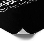 ローマ書8:18 - 待つ価値あり 聖書の宗教的箇所 ポスター (角)