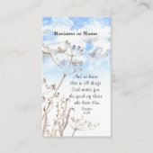 ローマ書8:28 すべてのものは神が善のために働く 名刺 (正面)