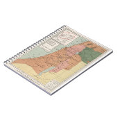 ローマ期間のパレスチナの地図の間のエルサレム ノートブック (左側)