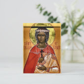 ローマ正教会の聖セシリア正教会のアイコン ポストカード (スタンド正面)