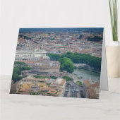 ローマ歴史都市中心部の上からの眺め カード (裏面)
