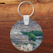 ローマ歴史都市中心部の上からの眺め キーホルダー (正面)