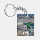 ローマ歴史都市中心部の上からの眺め キーホルダー (正面左)