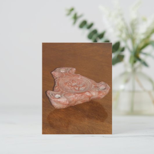 ローマ油灯 ポストカード (スタンド正面)