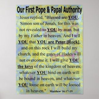 ローマ法王の最初のポスター ポスター