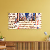 ローマ法王グレゴリーを描いた歴史のあるイニシャル'S' キャンバスプリント (インサイチュ (リビング))