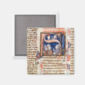 ローマ法王グレゴリーを描いた歴史のあるイニシャル'S' マグネット (正面/裏面)