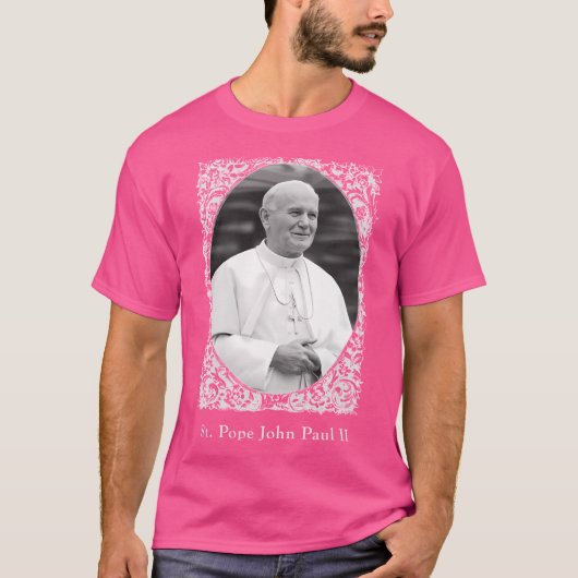 ローマ法王ヨハネ・パウロ2世 Tシャツ (正面)