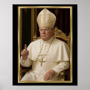ローマ法王Tシャツトランプ大統領2025 1 ポスター