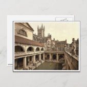 ローマ浴場と修道院、IV、バース、イングランド クラシックP ポストカード (正面/裏面)