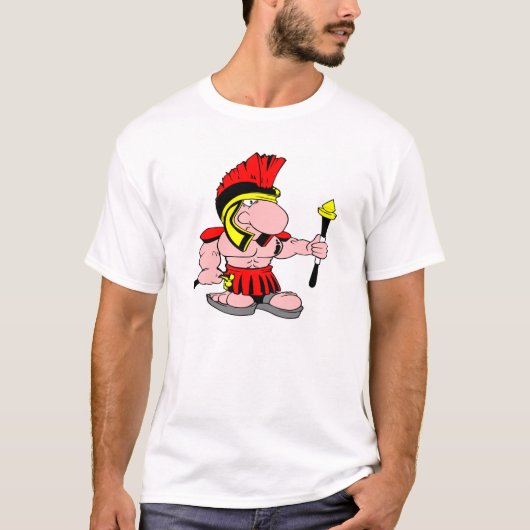 ローマ白いCenturian Sparton Tシャツ (正面)
