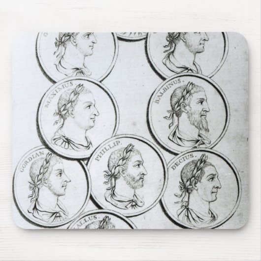 ローマ皇帝のポートレート マウスパッド (正面)