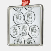 ローマ皇帝のポートレート メタルオーナメント (左)