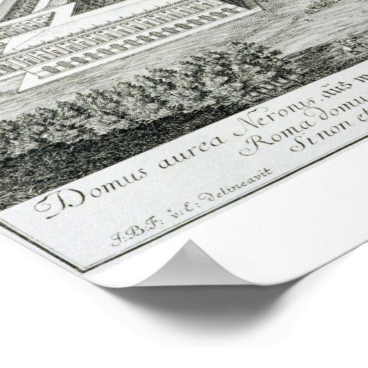 ローマ皇帝ネロの黄金宮(AD 54-68) ポスター (角)