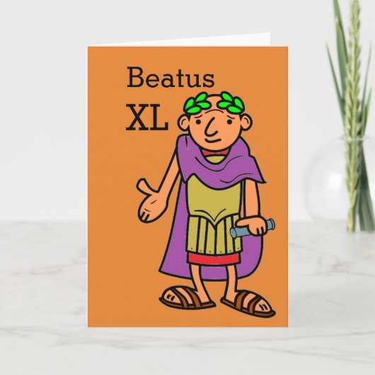 ローマ皇帝 40歳の誕生日おめでとうカード カード (正面)