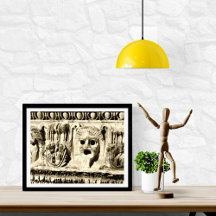 ローマ石彫りドラマ顔写真プリント