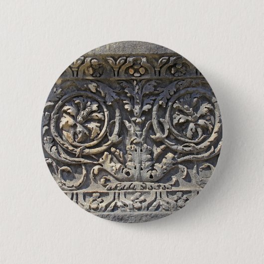 ローマ石 缶バッジ (正面)