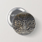 ローマ石 缶バッジ (正面&裏面)