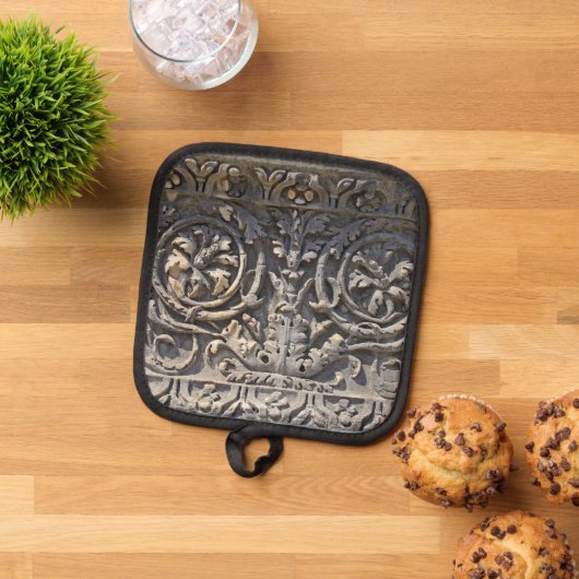 ローマ石 鍋敷き (トップダウン)