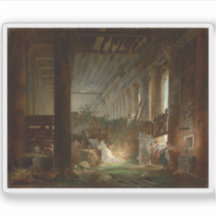 ローマ祈の神殿の廃墟の隠者