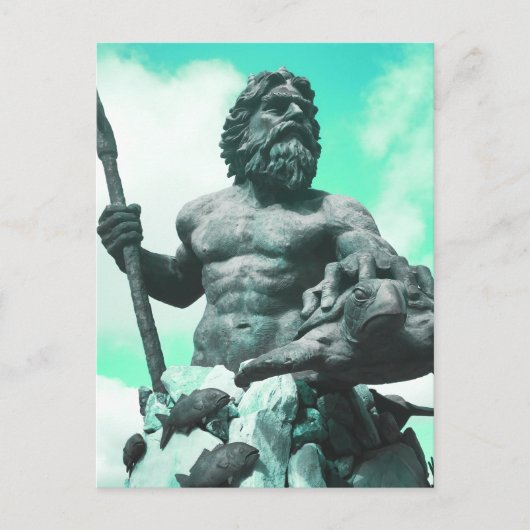 ローマ神話のネプトゥーヌス ポストカード (正面)