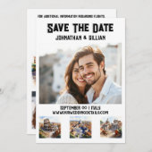 ローマ結婚の3つのフォトウォーターカラーのアトラクション セーブザデート (正面/裏面)