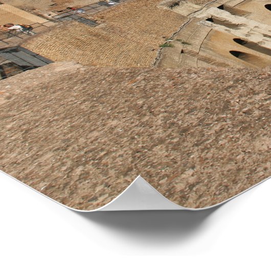 ローマ美術。コロッセオまたはフラビアン6 ポスター (角)