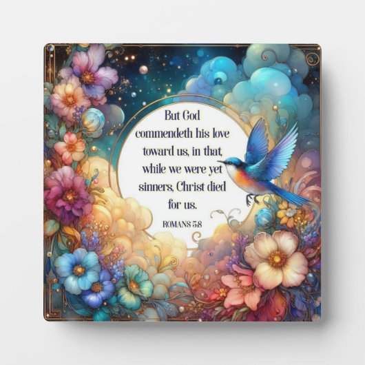 ローマ聖句感動的アールヌーボー復活祭 フォトプラーク (正面)