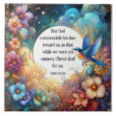 ローマ聖句聖なる書物、 経典アールヌーボーフローラ復活祭 タイル (正面)