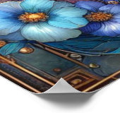 ローマ聖句聖なる書物、 経典アールヌーボーフローラ復活祭 ポスター (角)